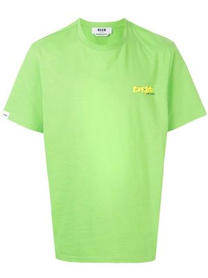 MSGM t-shirt à logo imprimé - Vert