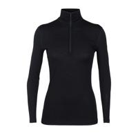Icebreaker 200 Oasis LS Half Zip Pully Dames Black XS