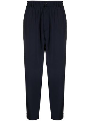 4SDESIGNS pantalon fuselé à taille élastiquée - Bleu