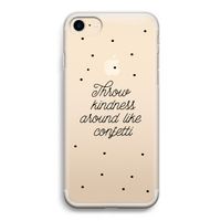 Confetti: iPhone 7 Transparant Hoesje