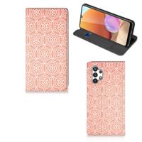 Samsung Galaxy A32 4G | A32 5G Enterprise Editie | Hoesje met Magneet | Pattern Orange