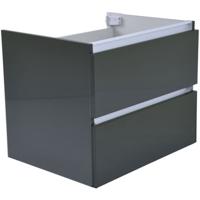 Wiesbaden Vision Badkamer Onderkast 60x46 cm - Hoogglans Grijs