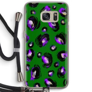 Green Cheetah: Samsung Galaxy S7 Transparant Hoesje met koord