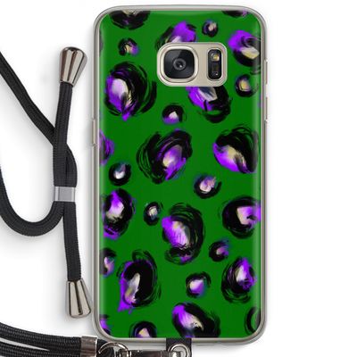Green Cheetah: Samsung Galaxy S7 Transparant Hoesje met koord