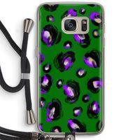 Green Cheetah: Samsung Galaxy S7 Transparant Hoesje met koord
