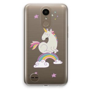 Regenboog eenhoorn: LG K10 (2017) Transparant Hoesje