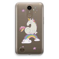 Regenboog eenhoorn: LG K10 (2017) Transparant Hoesje
