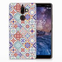 Nokia 7 Plus | TPU | Siliconen hoesje | Tiles Color