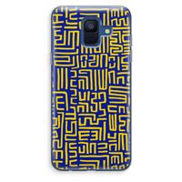Majorelle Blue Print: Samsung Galaxy A6 (2018) Transparant Hoesje