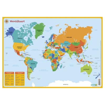 Deltas Educatieve onderlegger - wereldkaart