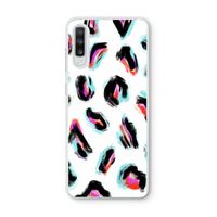Cheetah color: Samsung Galaxy A70 Transparant Hoesje