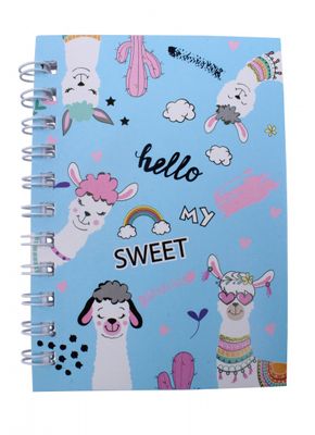 LG Imports notitieboekje alpaca junior 8 x 10 cm papier blauw