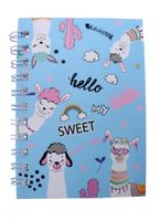 LG Imports notitieboekje alpaca junior 8 x 10 cm papier blauw - thumbnail