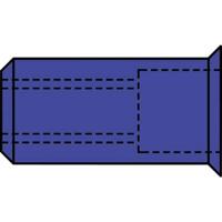 Gesipa 1433712 Popmoer (Ø x l) 7 mm x 12.5 mm M5 Staal 500 stuk(s)