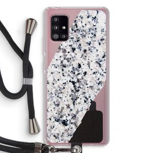 Gespikkelde marmer: Samsung Galaxy A51 5G Transparant Hoesje met koord