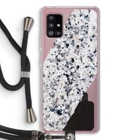 Gespikkelde marmer: Samsung Galaxy A51 5G Transparant Hoesje met koord