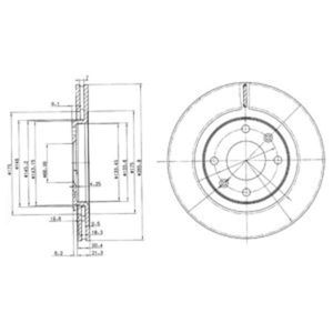 Delphi Diesel Remschijf BG2387C