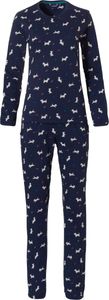 Blauwe katoenen pyjama hondjes