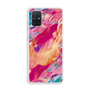 Pastel Echoes: Galaxy A71 Transparant Hoesje