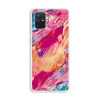Pastel Echoes: Galaxy A71 Transparant Hoesje