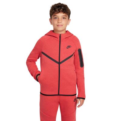 Nike Tech Fleece Sportswear Vest Kids Rood Zwart Nike Tech Fleece Sportswear Vest Kids Rood Zwart