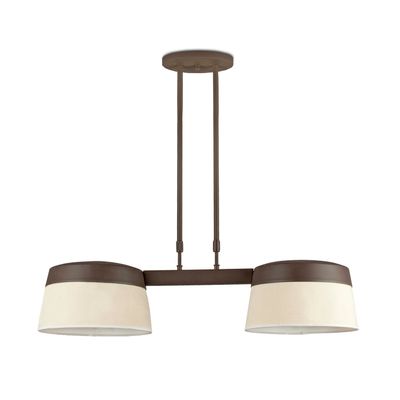 Sac bruin met beige plafondlamp 2L