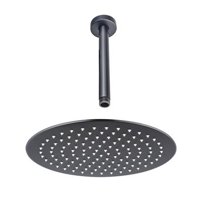 Fortifura Calvi Hoofddouche - 30cm - rond - plafondarm 20cm - Geborsteld Gunmetal PVD pvd SW1139123/SW720558