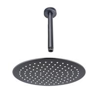 Fortifura Calvi Hoofddouche - 30cm - rond - plafondarm 20cm - Geborsteld Gunmetal PVD pvd SW1139123/SW720558
