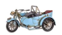 BLIKKEN MODEL VAN EEN MOTORFIETS MET ZIJSPAN