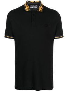 Versace Jeans Couture polo à motif baroque - Noir