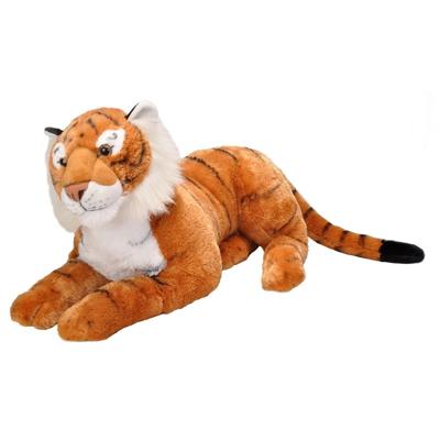 Wild Republic Pluche tijger - knuffel tijger - 76 cm - wilde dieren knuffels