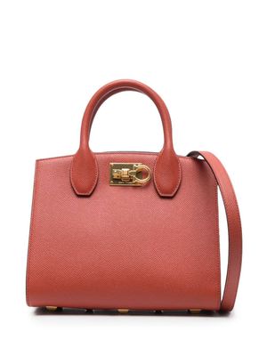 Ferragamo sac cabas Studio Box - Marron