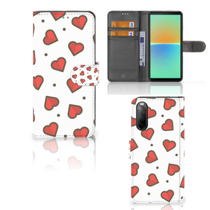 Sony Xperia 10 IV Telefoon Hoesje Hearts