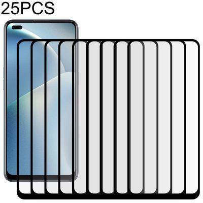 Voor OPPO A93 25 PCS Full Glue Full Screen Tempered Glass Film