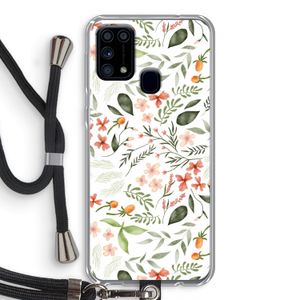 Sweet little flowers: Samsung Galaxy M31 Transparant Hoesje met koord