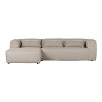 Woood Exclusive Bean Chaise Longue Links - Polyester - Beige - thumbnail