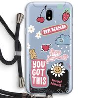 Positivity: Samsung Galaxy J5 (2017) Transparant Hoesje met koord