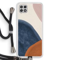 Geo #1: Samsung Galaxy A22 4G Transparant Hoesje met koord