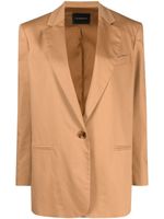 THE ANDAMANE blazer oversize Guia à simple boutonnage - Marron