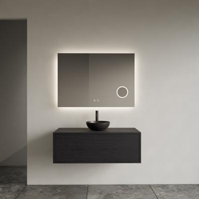 Onderkast Gliss Design Joa Black Veneer 80 CM Incl. Topplaat