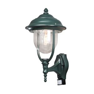 Wandlamp Parma Soragna groen klassieke buitenlamp 7235-600 bewegingssensor