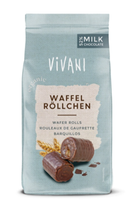 Vivani Wafer Rolls Melkchocolade