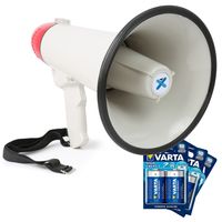Vonyx megafoon MEG040 met sirene, batterijen en afneembare microfoon - Vonyx megafoon MEG040 met sirene, batterijen en afneembare microfoon -