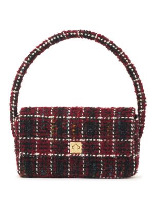 ANINE BING sac porté épaule Nico à carreaux - Rouge
