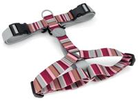 Morso hondentuig h-tuig gerecycled skyline rood / roze Morso hondentuig h-tuig gerecycled skyline rood / roze