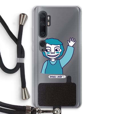 Zwaai: Xiaomi Mi Note 10 Transparant Hoesje met koord