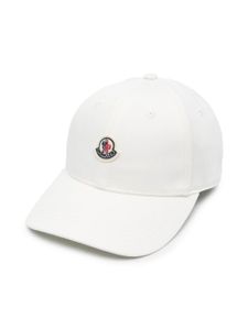 Moncler Enfant casquette en coton à logo brodé - Tons neutres