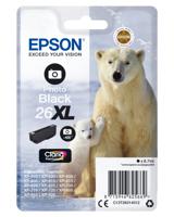 Epson Polar bear Singlepack Photo Black 26XL Claria Premium Ink - thumbnail