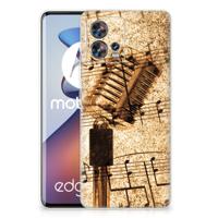 Motorola Edge 30 Fusion | Siliconen hoesje | met foto Bladmuziek