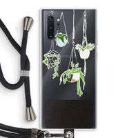 Hang In There: Samsung Galaxy Note 10 Plus Transparant Hoesje met koord